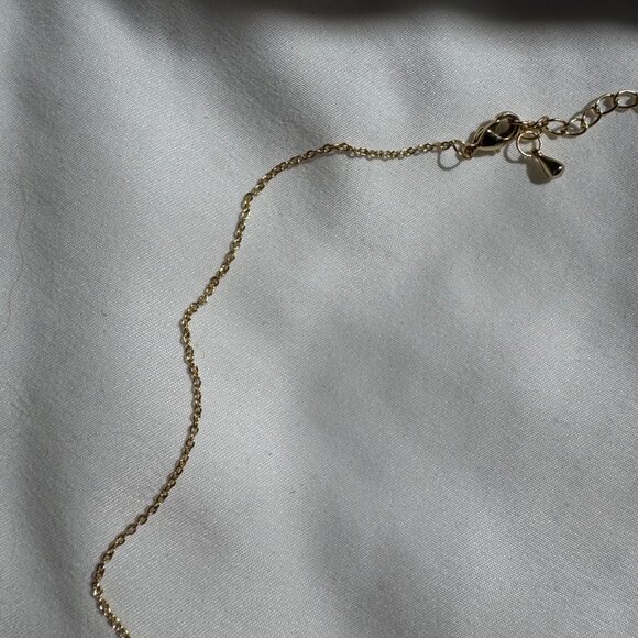 NWOT MonogramHub Script Name Necklace "Ashley" 14k Gold Plated, 18" Link Chain - Picture 8 of 16